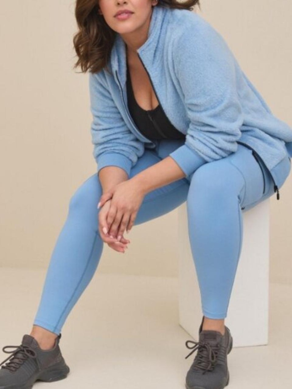 torrid Light Blue Happy Camper Fleece Teddy Jacket NWOT